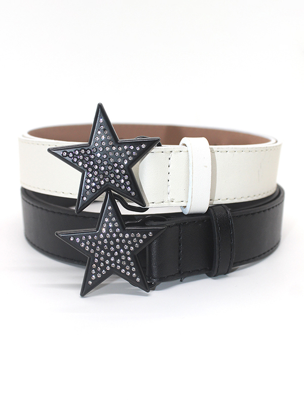 Gürtel mit Strass-Sterndekor und Schnalle-3