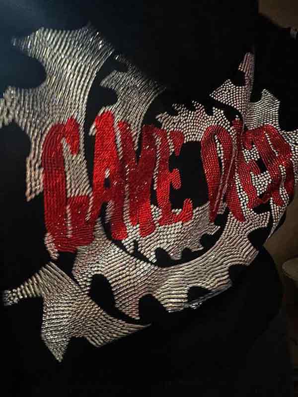 Übergroßer Hip-Pop-Hoodie mit Strass-Print für Herren-5