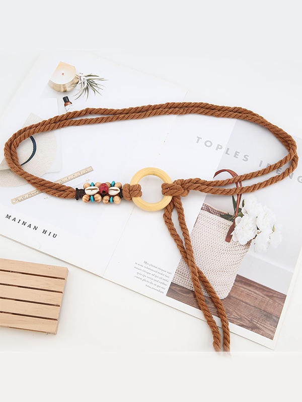 Boho Tribal Dekor Ring Link Taille Seilgürtel-1