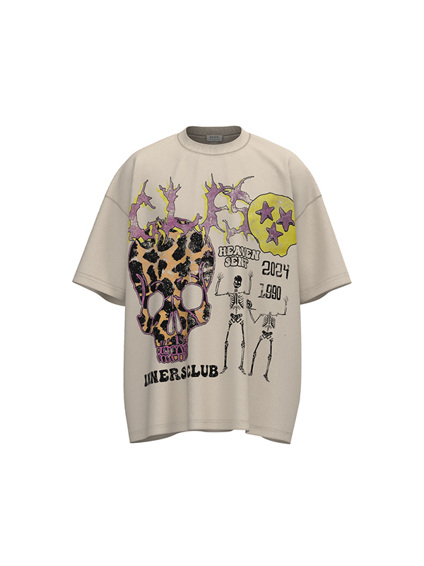 Übergroßes Street-Kurzarm-T-Shirt für Herren-3