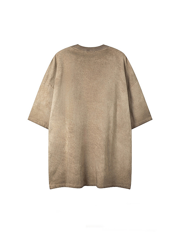 Übergroßes, kurzärmliges T-Shirt mit Grafik und Kreuzdruck für Herren-1