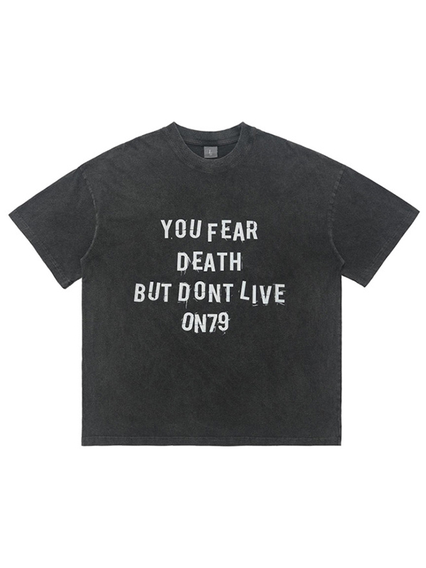 Übergroßes, kurzärmliges T-Shirt mit Flügel-Print für Herren-3