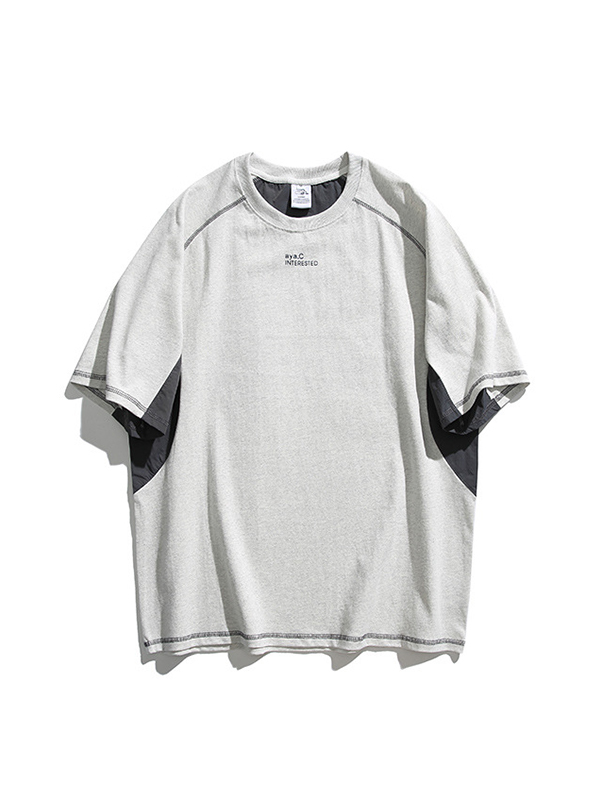 Raglan-T-Shirt mit kurzen Ärmeln für Herren in Übergröße-2