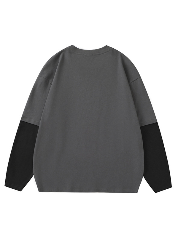 Übergroßes Langarm-T-Shirt für Herren-1