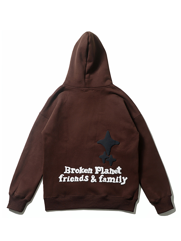 Übergroßer Hoodie mit Schriftzug für Herren-1