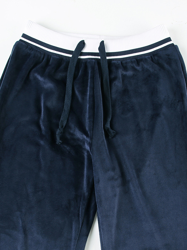 Schlaghose mit Kontraststreifen-5