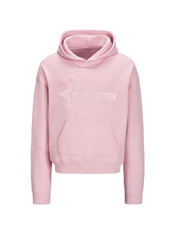 Übergroßer Kapuzenpullover mit aufgesticktem Schriftzug für Herren-1