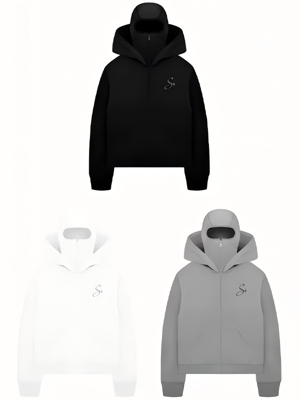Übergroßer Street Double Hat-Hoodie für Herren-1