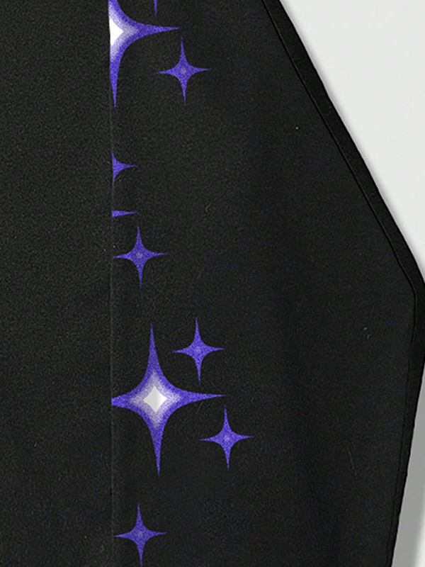 Übergroßer Hoodie mit Sternen-Print-2
