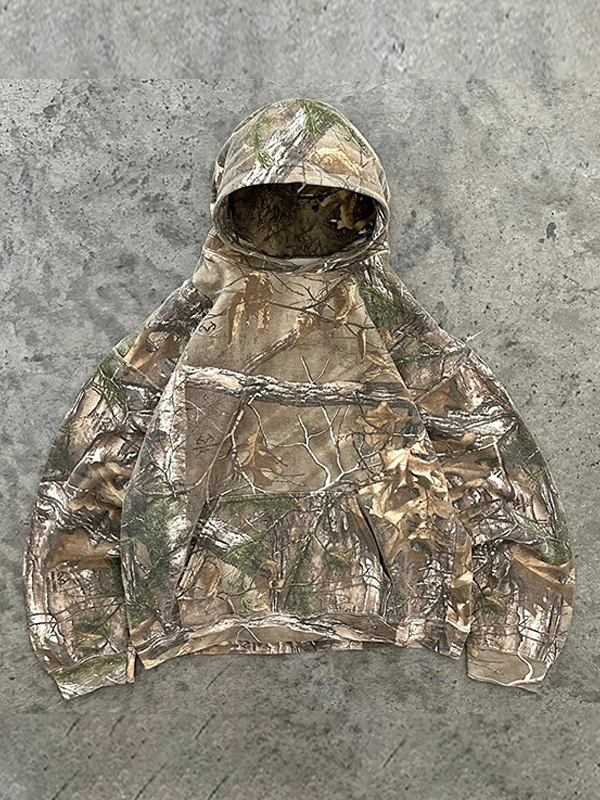 Übergroßer Hoodie mit Straßen-Print-1