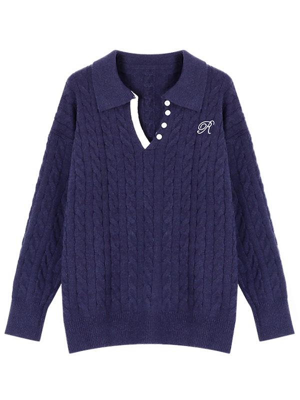 Polo-Pullover im Oversize-Design-3