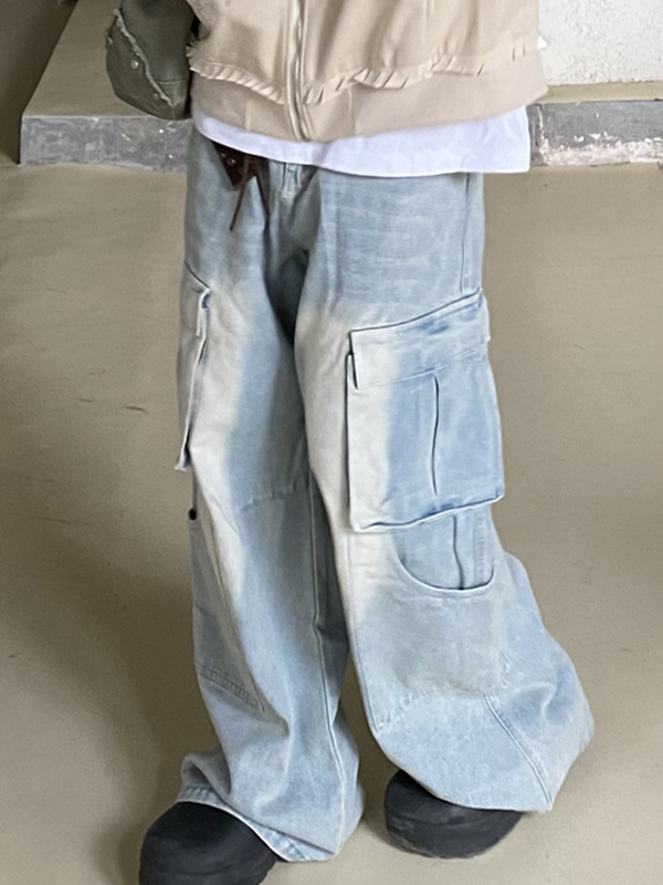 Cargo-Jeans mit mehreren Taschen für Herren-2