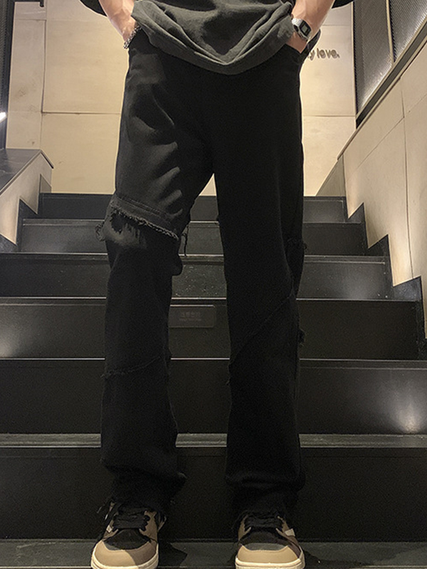 Herren-Jeans mit geradem Bein und geradem Bein-3