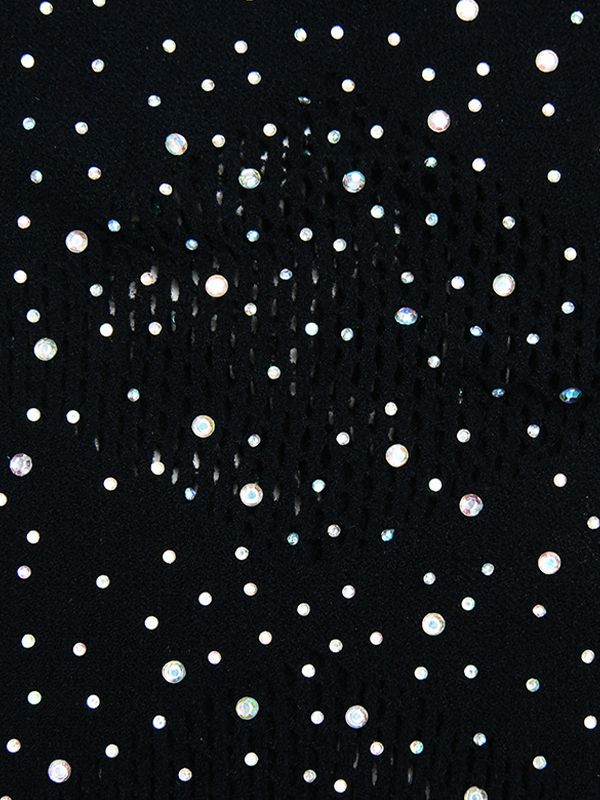 Gestrickte transparente Bodys mit langen Ärmeln-3