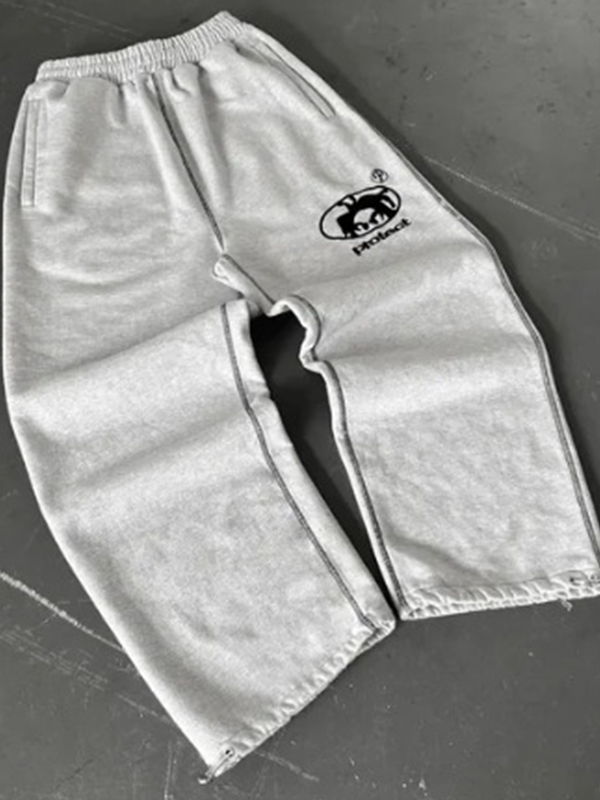 Jogginghose mit Vintage-Print-1