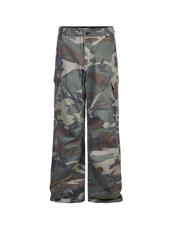 Cargohose mit Camouflage-Print-4