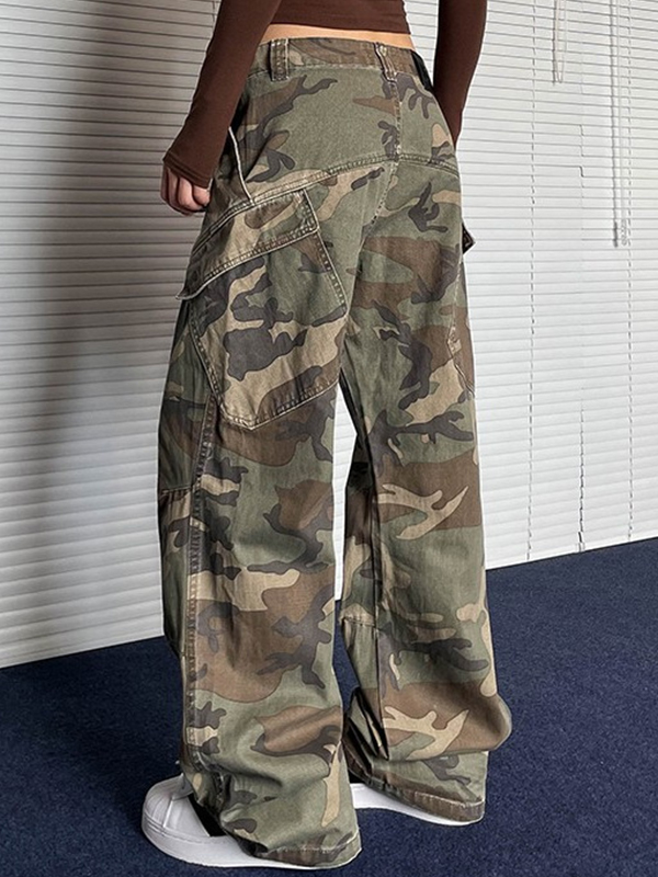 Cargohose mit Camouflage-Print-2