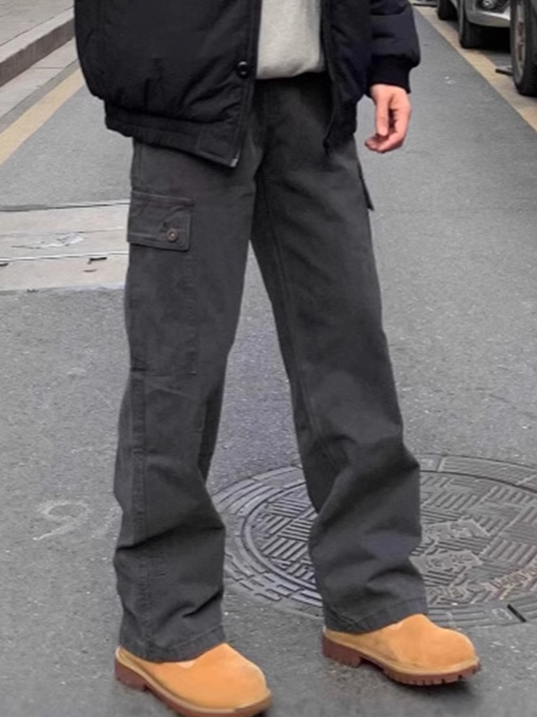 Lockere Vintage-Cargo-Jeans für Herren-2