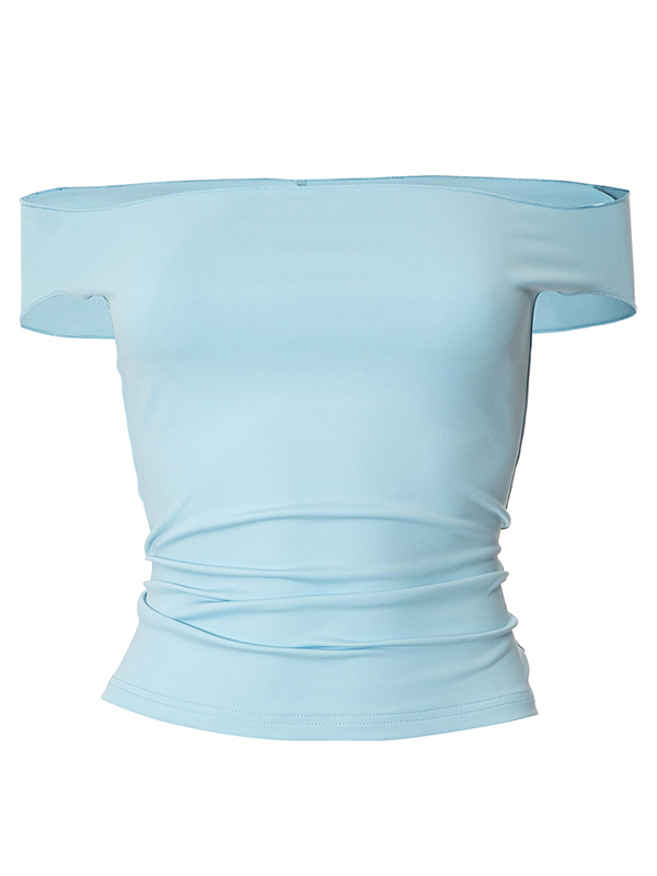 Solides Kurzarm-T-Shirt-3