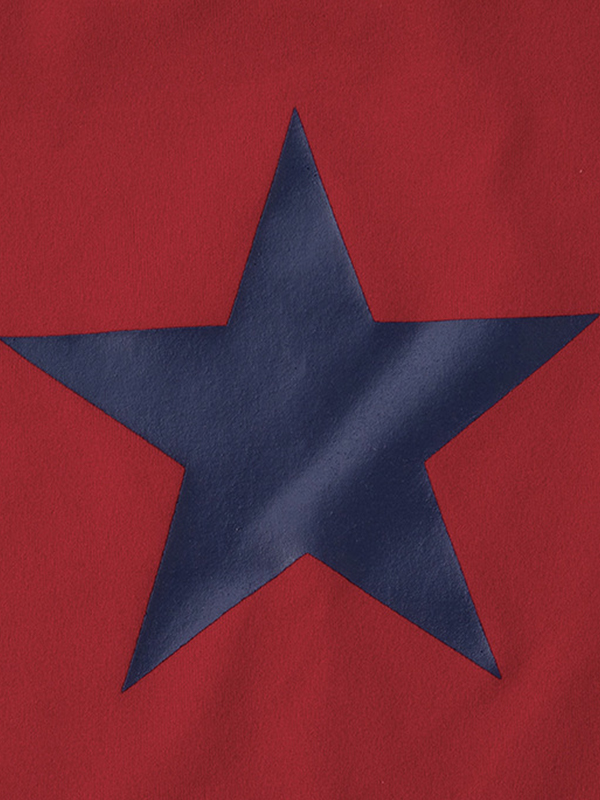 Langarm-T-Shirt mit One-Shoulder-Star-Print-3
