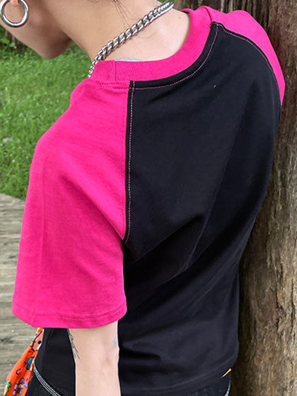 Übergroßes Kurzarm-T-Shirt mit Pentagramm-2