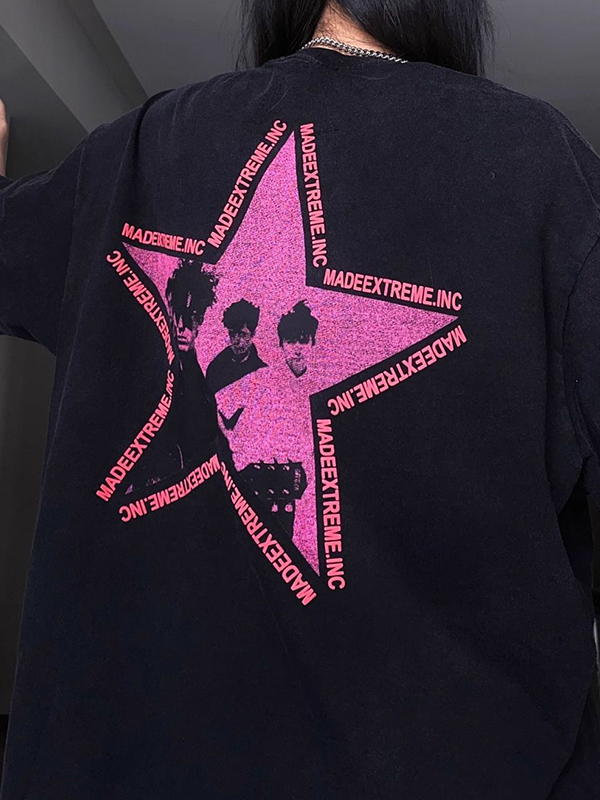Übergroßes Street-Kurzarm-T-Shirt-1