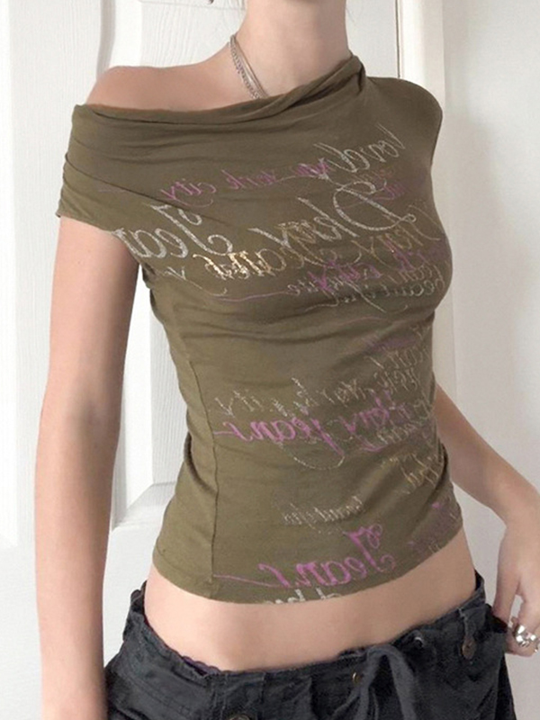 Kurzarm-T-Shirt mit Grafikdruck-1