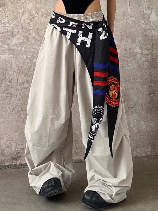 Street-Hose mit weitem Bein-1