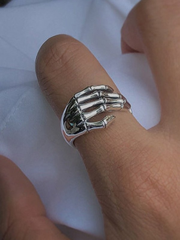 Skeleton Hand Design Manschettenring-4