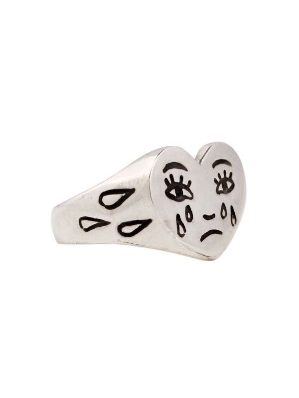 Silberner Emo-Schrei-Ring-1