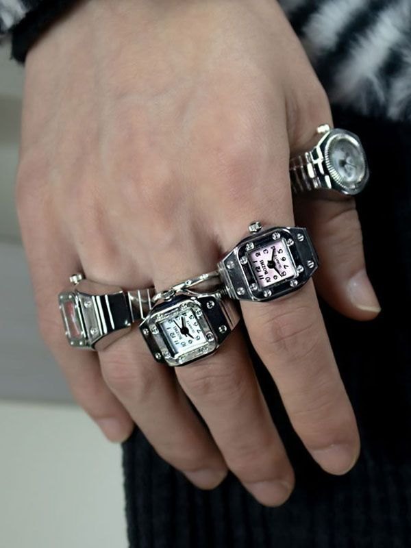 Punk-Ring-Uhr für Herren-3