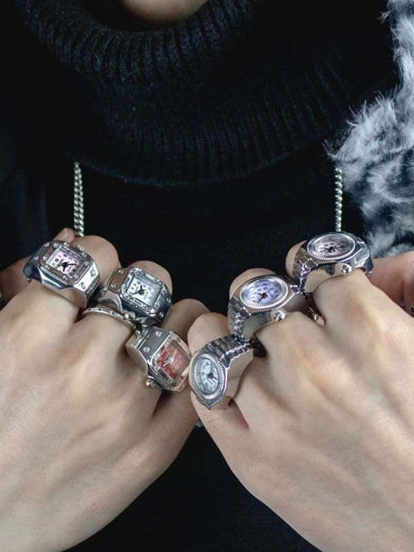Punk-Ring-Uhr für Herren-2
