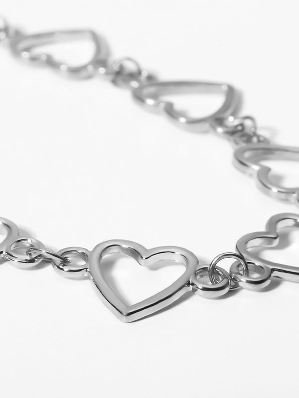 Aushöhlen Herz-Anhänger-Halskette-6