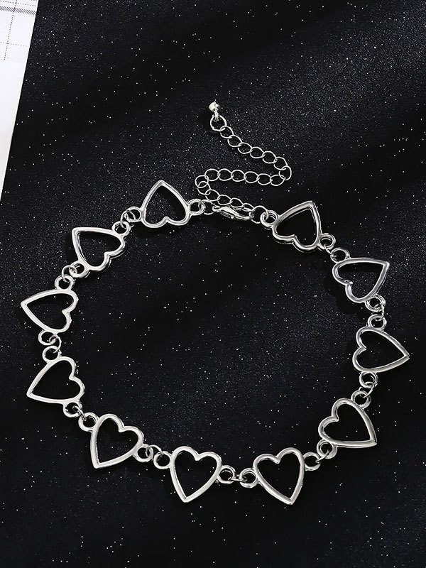 Aushöhlen Herz-Anhänger-Halskette-2
