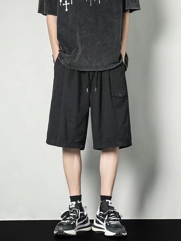 Knielange Herren-Shorts mit geradem Bein-1