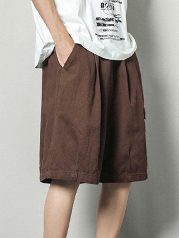 Knielange Herren-Shorts mit geradem Bein-4