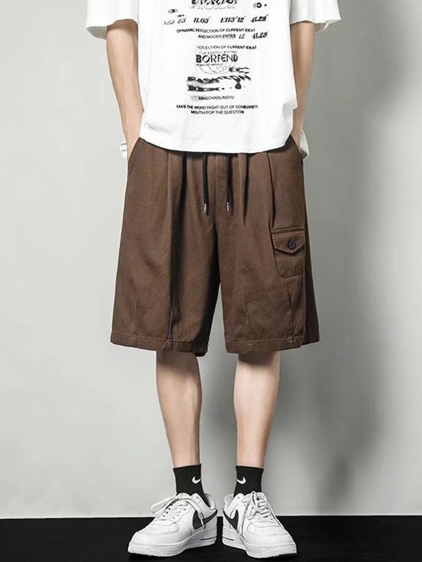Knielange Herren-Shorts mit geradem Bein-1