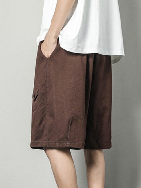 Knielange Herren-Shorts mit geradem Bein-3