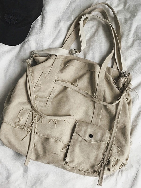 Raw Edge Große Crossbody-Tasche-3