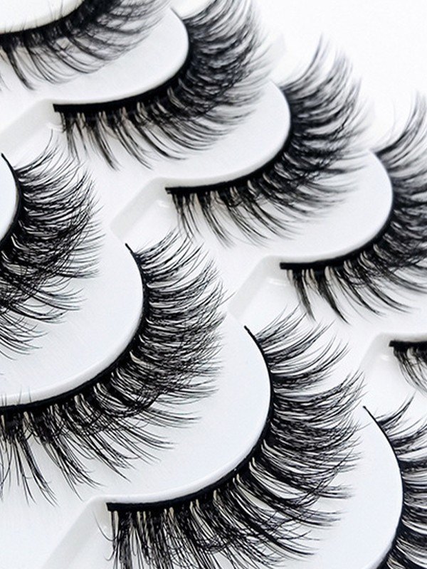 5 Paar dicke natürliche falsche Wimpern-1