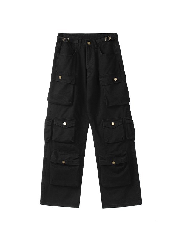 Lose Cargohose mit mehreren Taschen für Herren-5