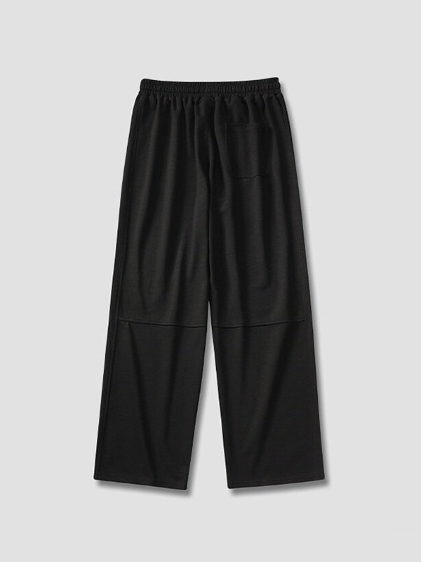 Einfache einfarbige lockere Jogginghose für Herren-5