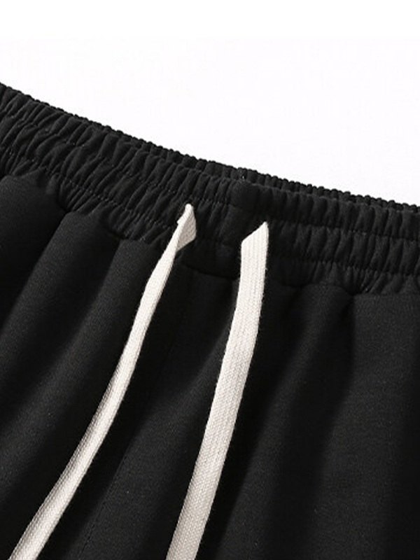 Einfache einfarbige lockere Jogginghose für Herren-6