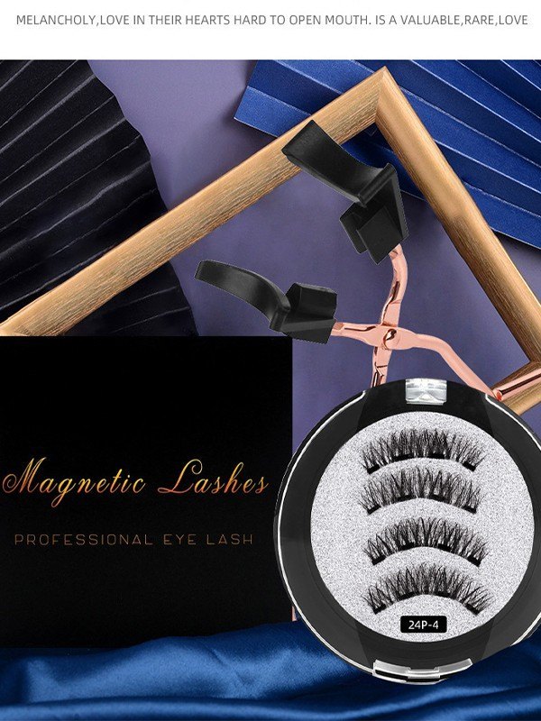 1 Paar magnetische falsche Wimpern-1