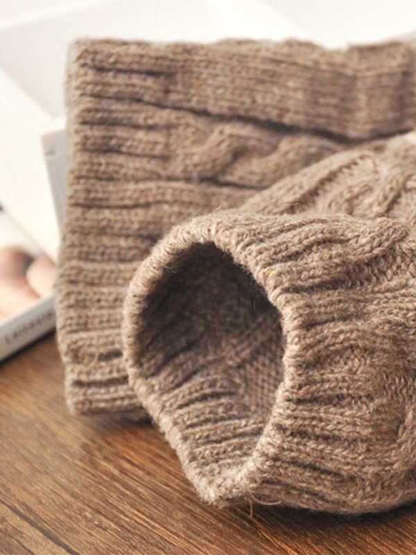 Weihnachtlicher Jacquard-Strickbeinwärmer-2