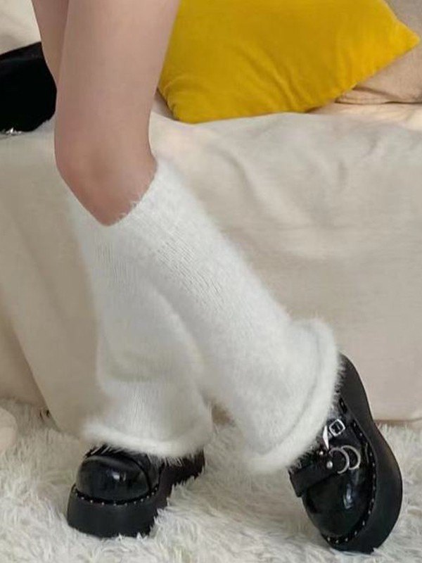Ankle Flare Fuzzy Beinwärmer-2