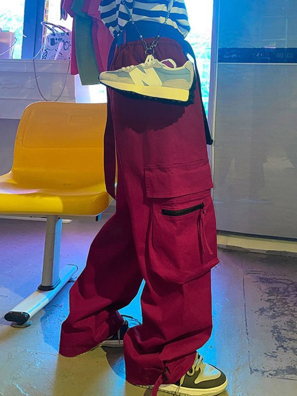 Lässige Cargohose mit abnehmbarem Riemen für Herren-1