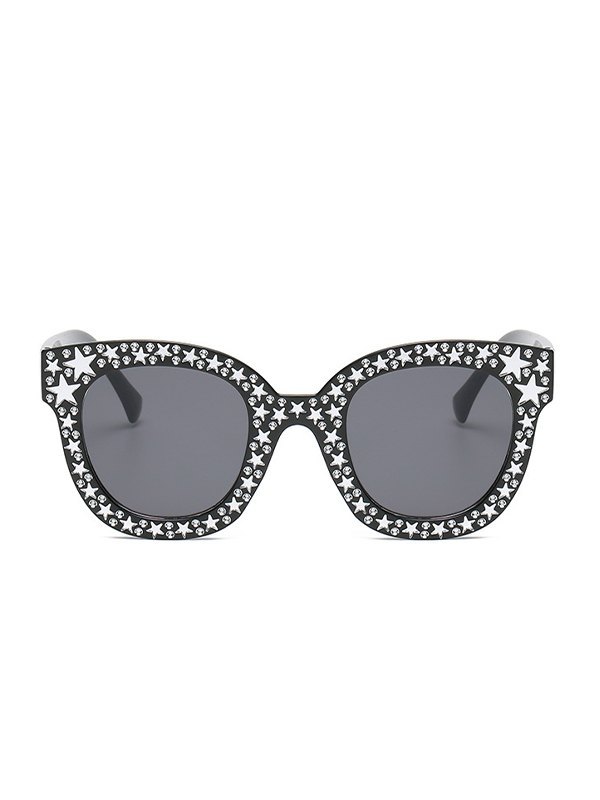 Sonnenbrille mit Strass-Sternrahmen-1
