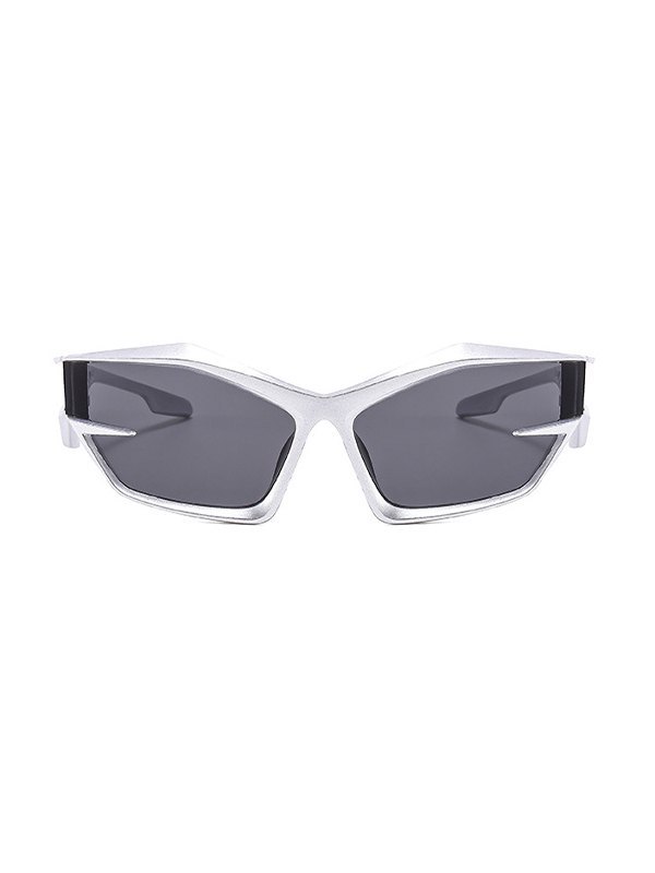 Y2K geformte futuristische Sonnenbrille-1