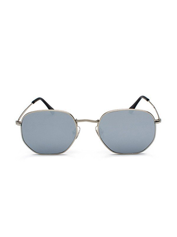 Polygon-Sonnenbrille mit Metallrahmen-1